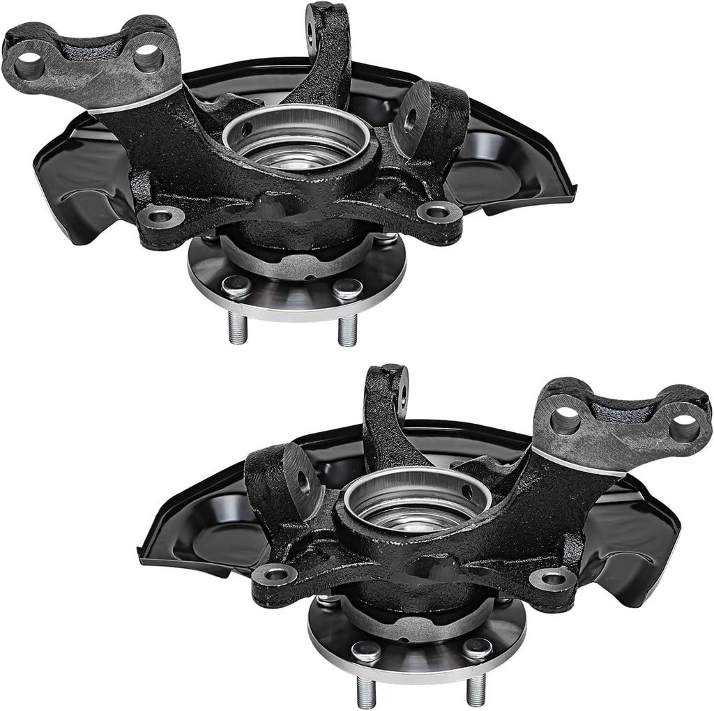 Detroit Axle - FWD Front Knuckle Hub Assemblies for 04-10 Toyota Sienna