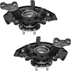 Detroit Axle - FWD Front Knuckle Hub Assemblies for 04-10 Toyota Sienna