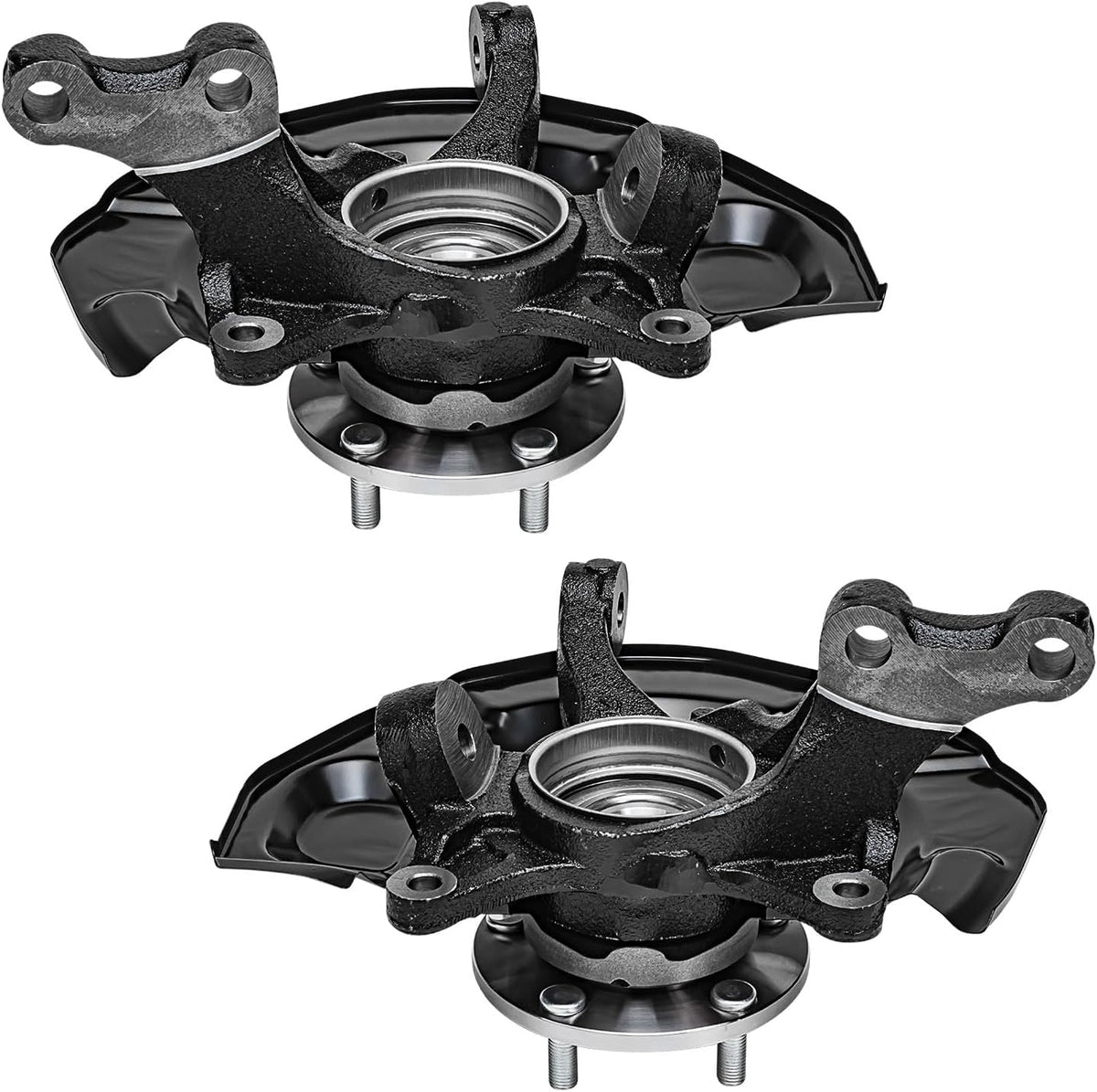 Detroit Axle - FWD Front Knuckle Hub Assemblies for 04-10 Toyota Sienna