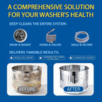 24 Count Washing Machine Cleaner for Pet Hair Relief Tablets - HE-Safe, Septic-Safe, Lavender Scent, 1-Year+ Supply