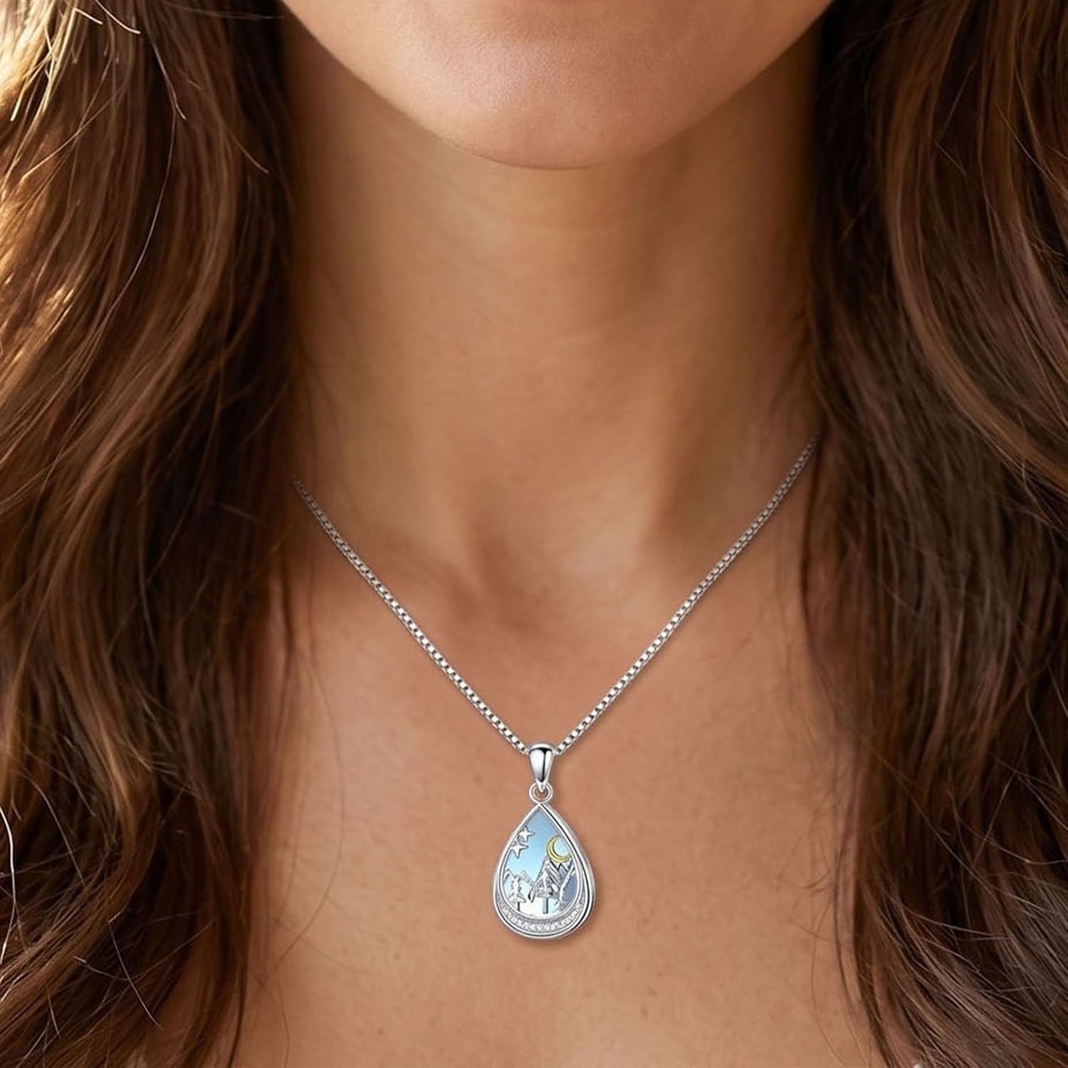 Urn Necklaces for Ashes Moonstone Cremation Necklace
