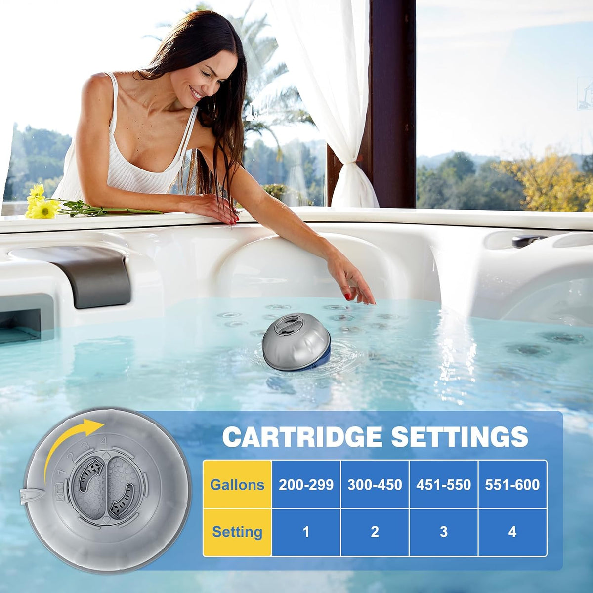 8-Pack Replacement Cartridges Hot Tub for Frog Ease Floating System