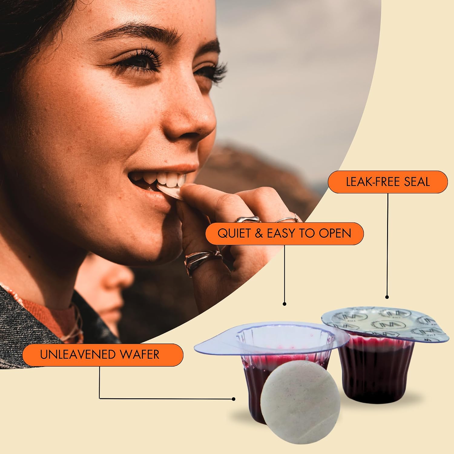 Miracle Meal Prefilled Communion Cups & Wafer Set, Box of 250 Traditional