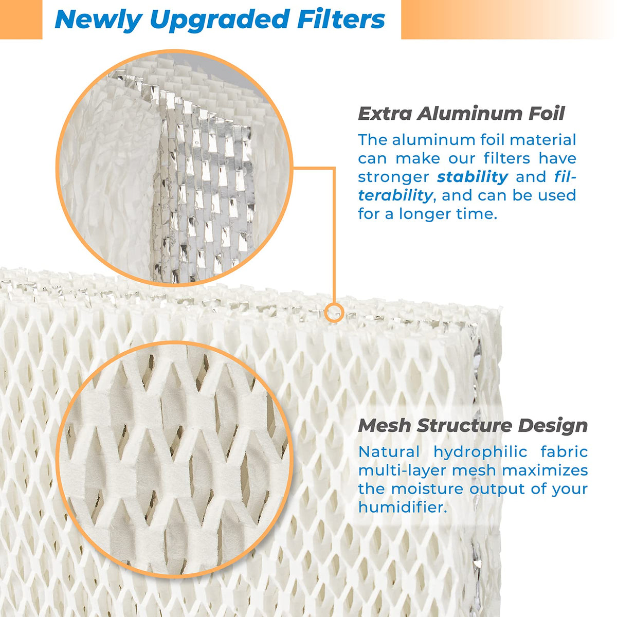2 Pack WF813 Humidifier Filter Replacement for Equate Cool Mist
