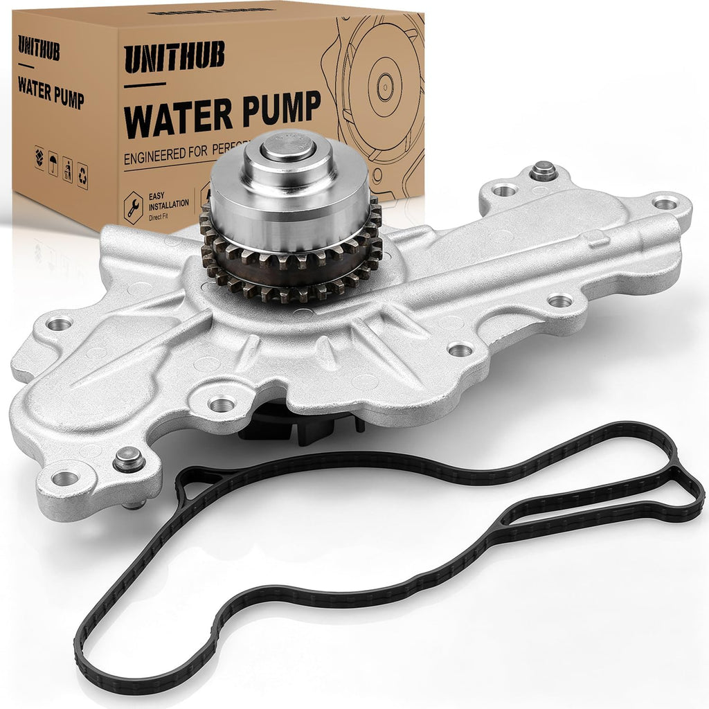Engine Water Pump Automotive w/Gasket AA5Z8501C AW6348 Compatible for Ford Edge Explorer Fusion 3.5L 3.7L 2011-2019