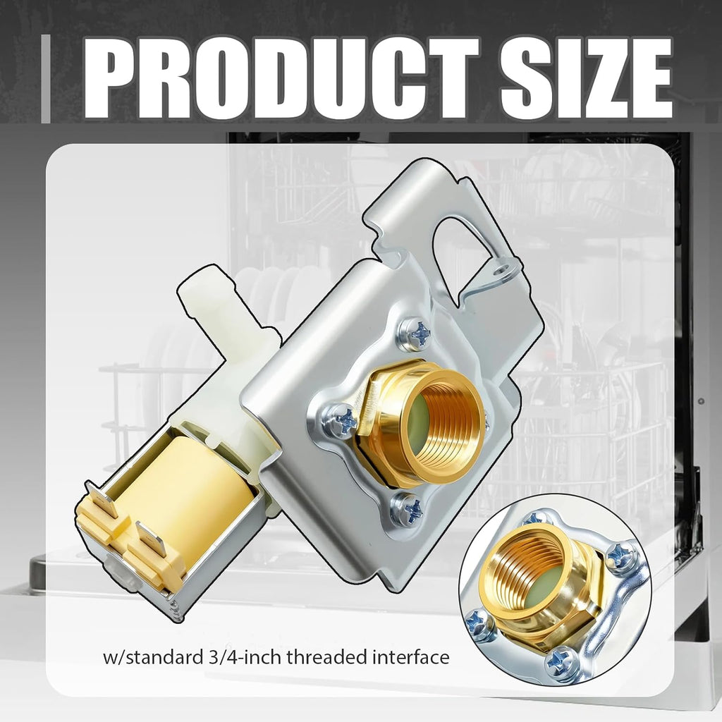 8531669 Dishwasher Water Inlet Valve Fit for Whirlpool KitchenAid Kenmore