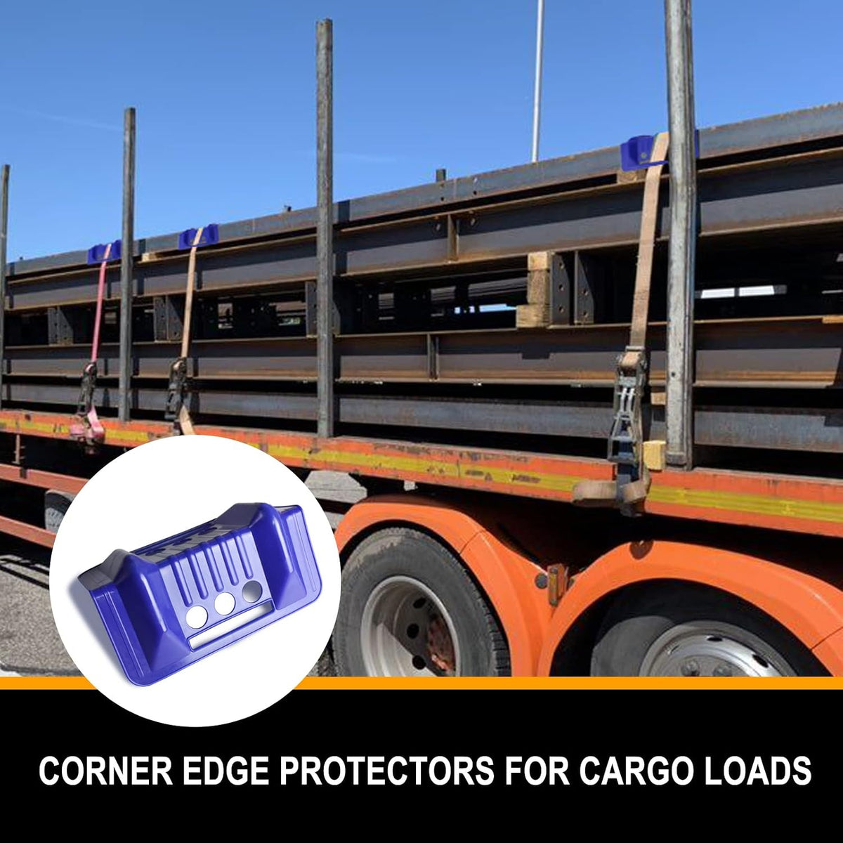 ENJ Flatbed Edge Protectors for Cargo Loads Corner Protectors Flatbed Used Together with Webbing to Protect Cargo, 20