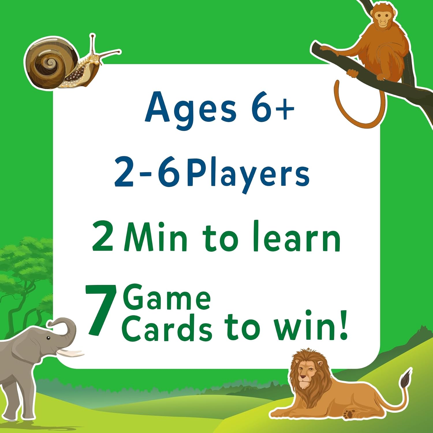 Guess in 10 Animal Planet, Card Game, Perfect for Boys, Girls, Kids, Teens, Adults Who Love Animals, Trivia Games
