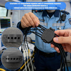 12-Lead Cable Organizer, 2PC Cord Holder, 4-Slot and 6-Slot Wire Organizer for ECG Leads & EKG Machines, Tangle-Free