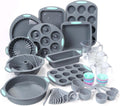 54 Pieces Silicone Baking Pans Set, 10 Silicone Cake Molds, Loaf Pan and Muffin Pans, Non-Stick Baking Cup, with