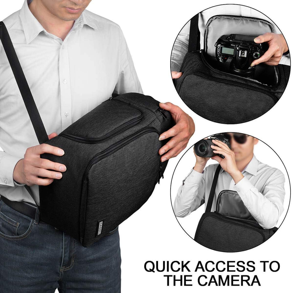 Camera Bag Sling Backpack for DSLR/SLR Mirrorless Camera Waterproof, Camera Case Compatible for Sony Canon Nikon