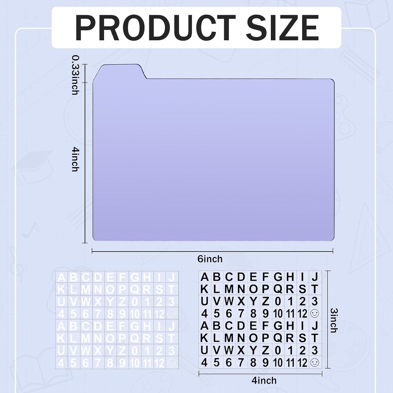104 Pcs Index Card Guide Set Include 100 Pcs 4 x 6 Inch Index Card Dividers 5 Colors Dry Erase Index Cards 4 Pcs Self