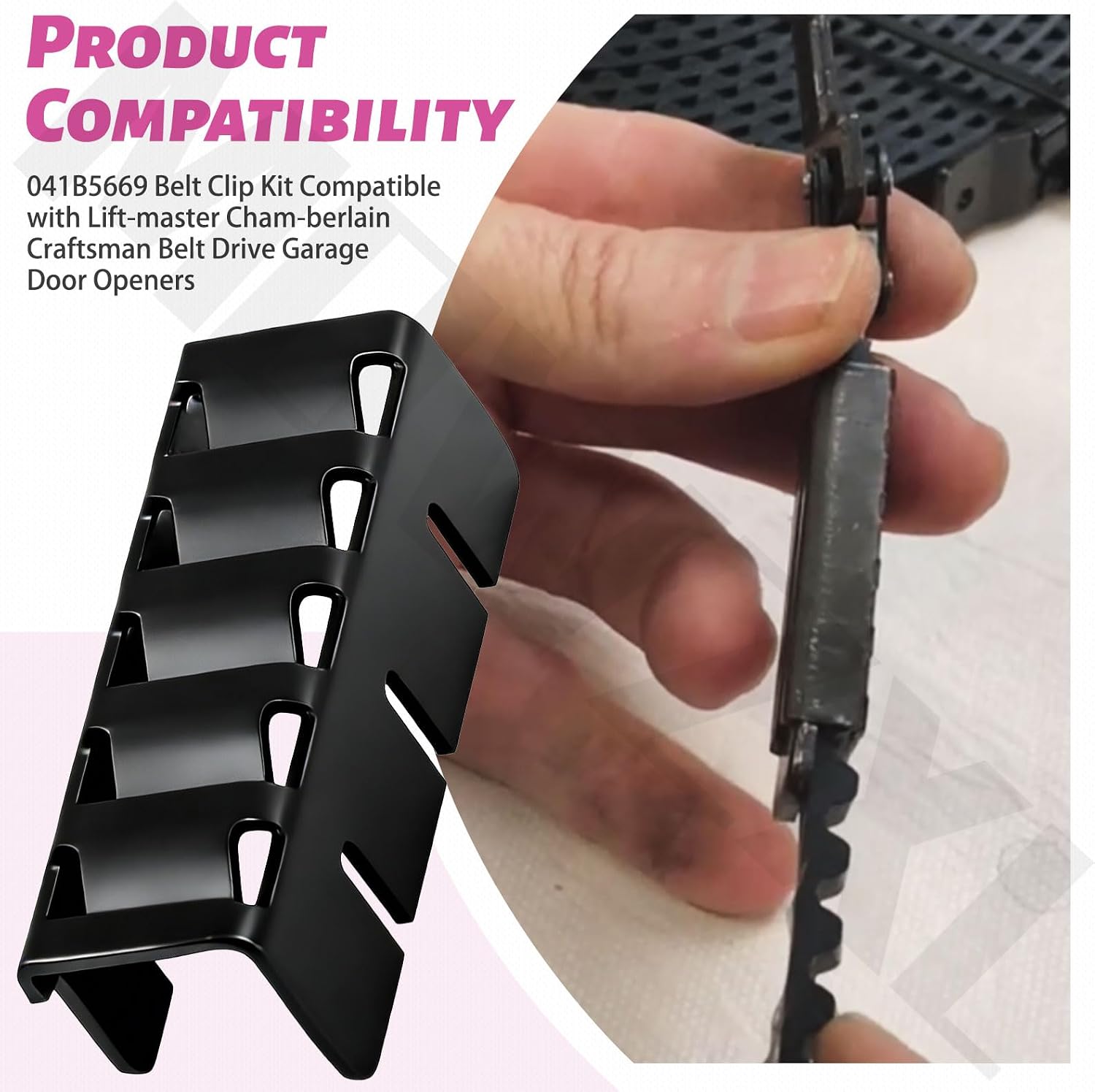 041B5669 Belt Clip Kit for Lift-Master Belt Drive Garage Door Openers