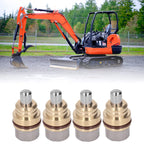 nehzgnauh 4Pcs Durable Excavator Joystick Handle, Hydraulic Button Controller with Good Sealing, Excellent Replacement for Kubota Excavators, Made of High Hardness Brass and Alloy Steel