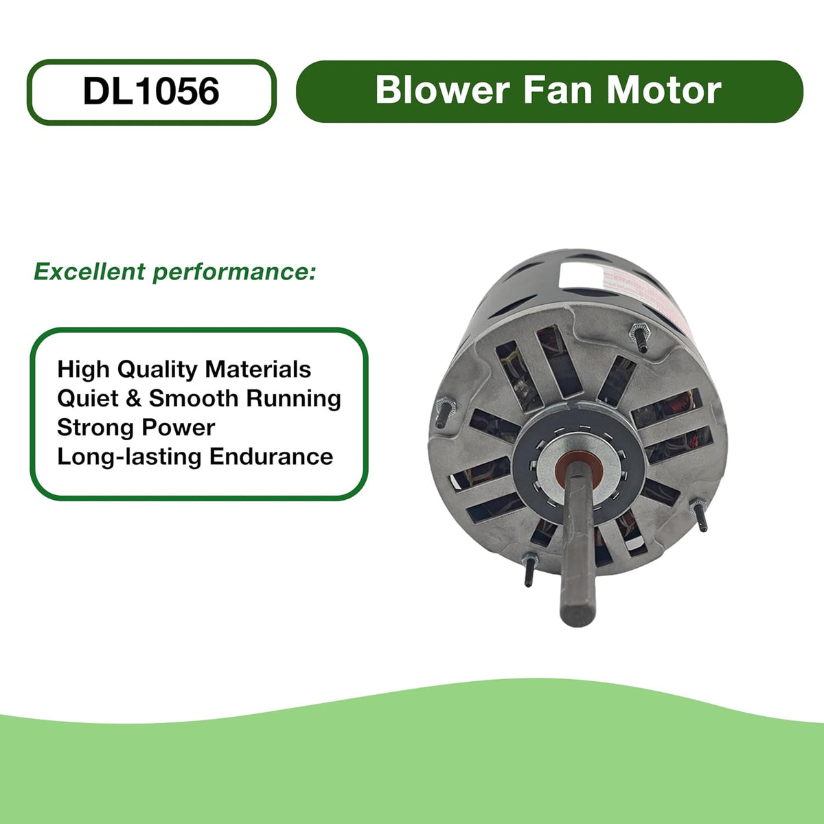DL1056 Direct Drive Blower Fan Motor 1/2 HP 1075 RPM 3-Speeds 115V