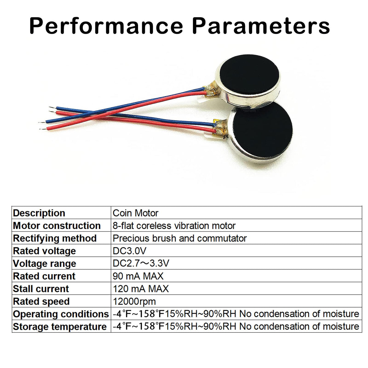 20PCS Vibration Motor DC3V 12000rpm Mini Vibration Motor Vibrating Motors for Projects Electronic Device Repair Single Board Computers Project Classroom Project Bristle Bots Cable 2in