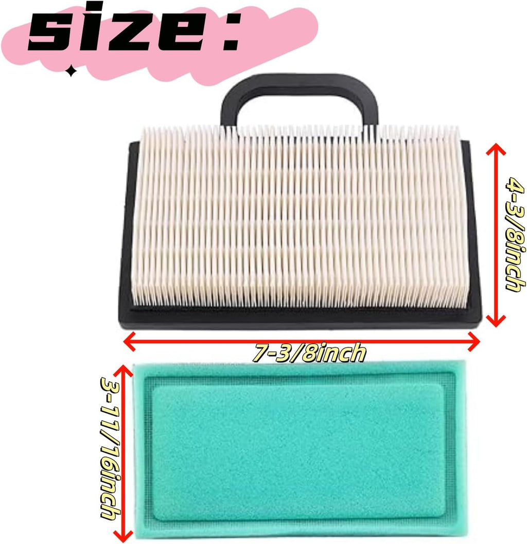 698754 Air Filter 492932 Oil Filter Fits for Briggs and Stratton 499486 499486S 695667, LA135 Tune Up Maintenance