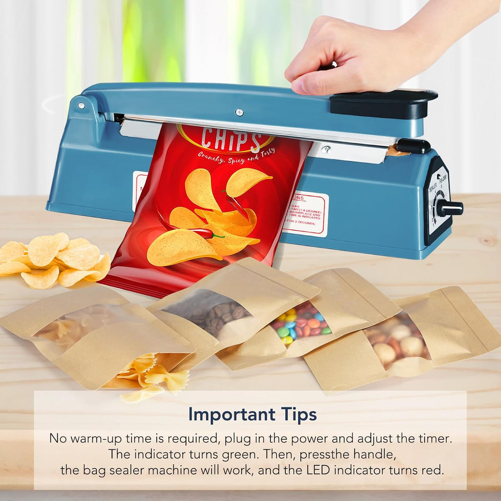 12 Inch Impulse Heat Sealer, Manual Bags Sealer