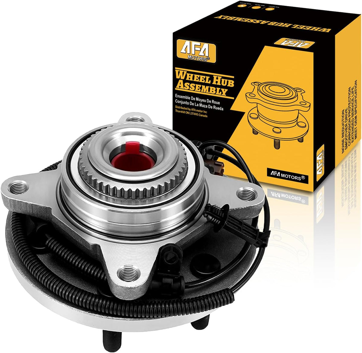 515177 4WD Front Wheel Bearing Hub Assembly Fits for 2018 2019 2020 Ford F-150 Heavy Duty Wheel Hub 6-Lug w/ABS, Replace 515177, 515188, 515176, HUB471, JL3Z1104P