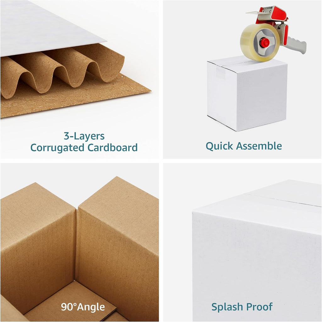 Small Shipping Boxes 6x6x6 Set of 6