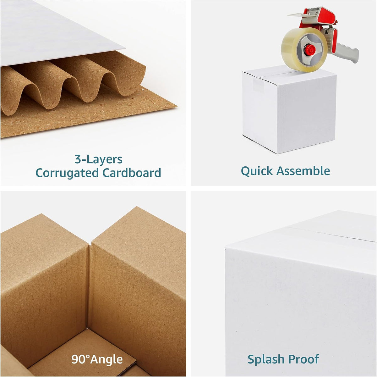 Small Shipping Boxes 6x6x6 Set of 6
