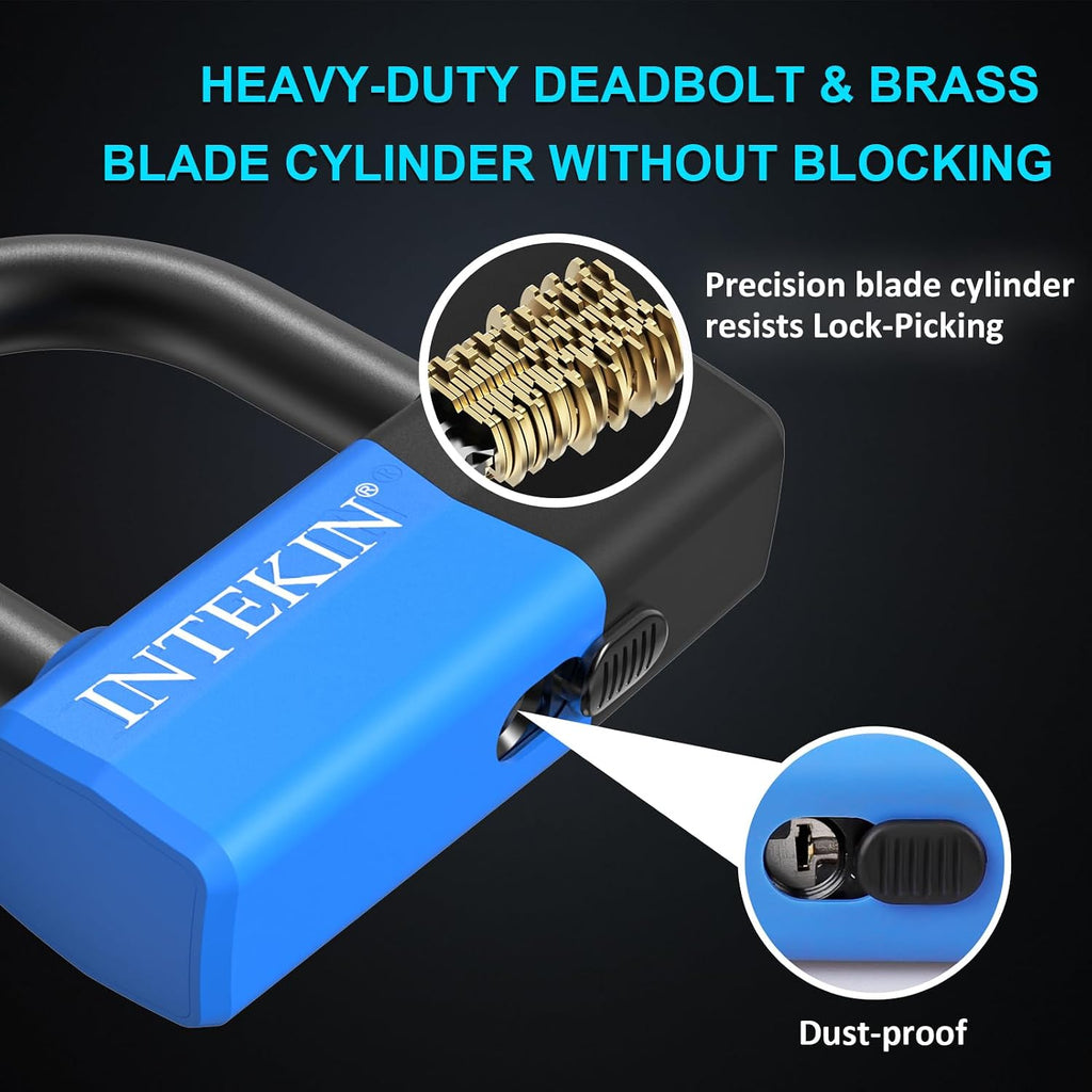 Motorcycle Chain Lock 3.6FT Bike Lock 10mm/0.42inch Thick Security Chain Locks Heavy Duty Bike Lock with