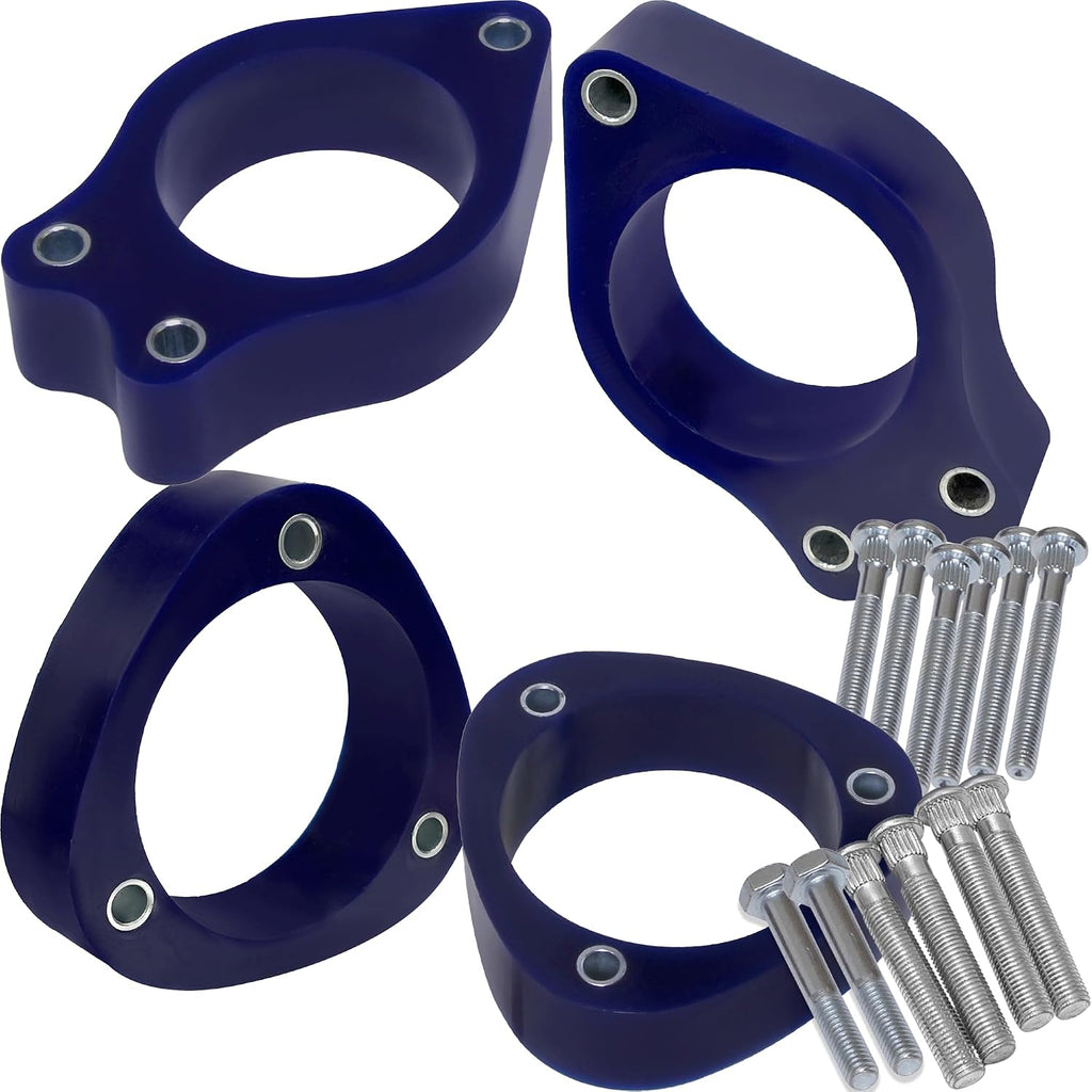 AUTOACER - Complete Leveling Lift Kit 40mm /1.6" Spacers for Front & Rear Struts, made in High-Grade Polyurethane PU - Fits PRIUS 2003-2009, COROLLA 2003-2019, MATRIX 2003-2014, CELICA 2000-2005