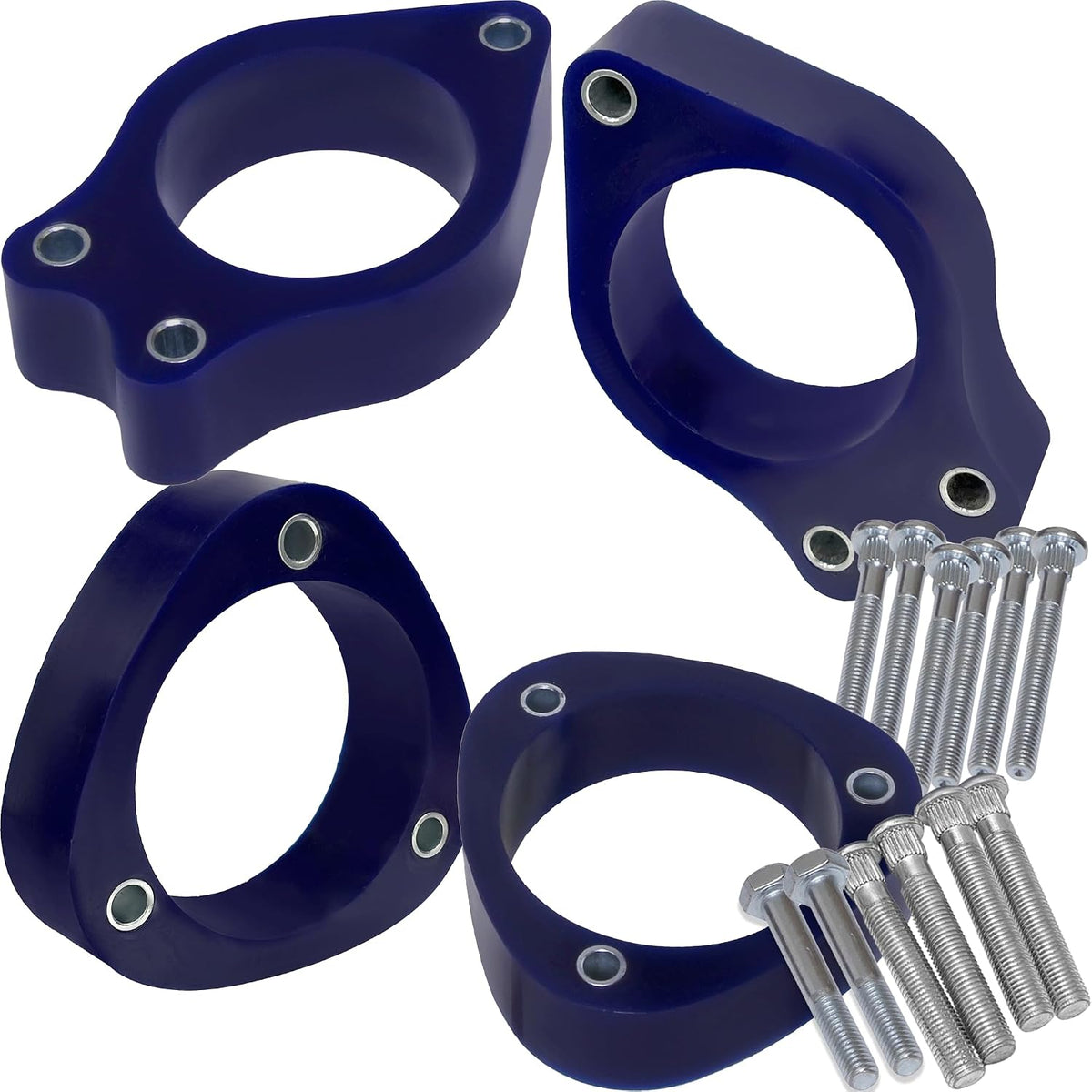AUTOACER - Complete Leveling Lift Kit 40mm /1.6" Spacers for Front & Rear Struts, made in High-Grade Polyurethane PU - Fits PRIUS 2003-2009, COROLLA 2003-2019, MATRIX 2003-2014, CELICA 2000-2005