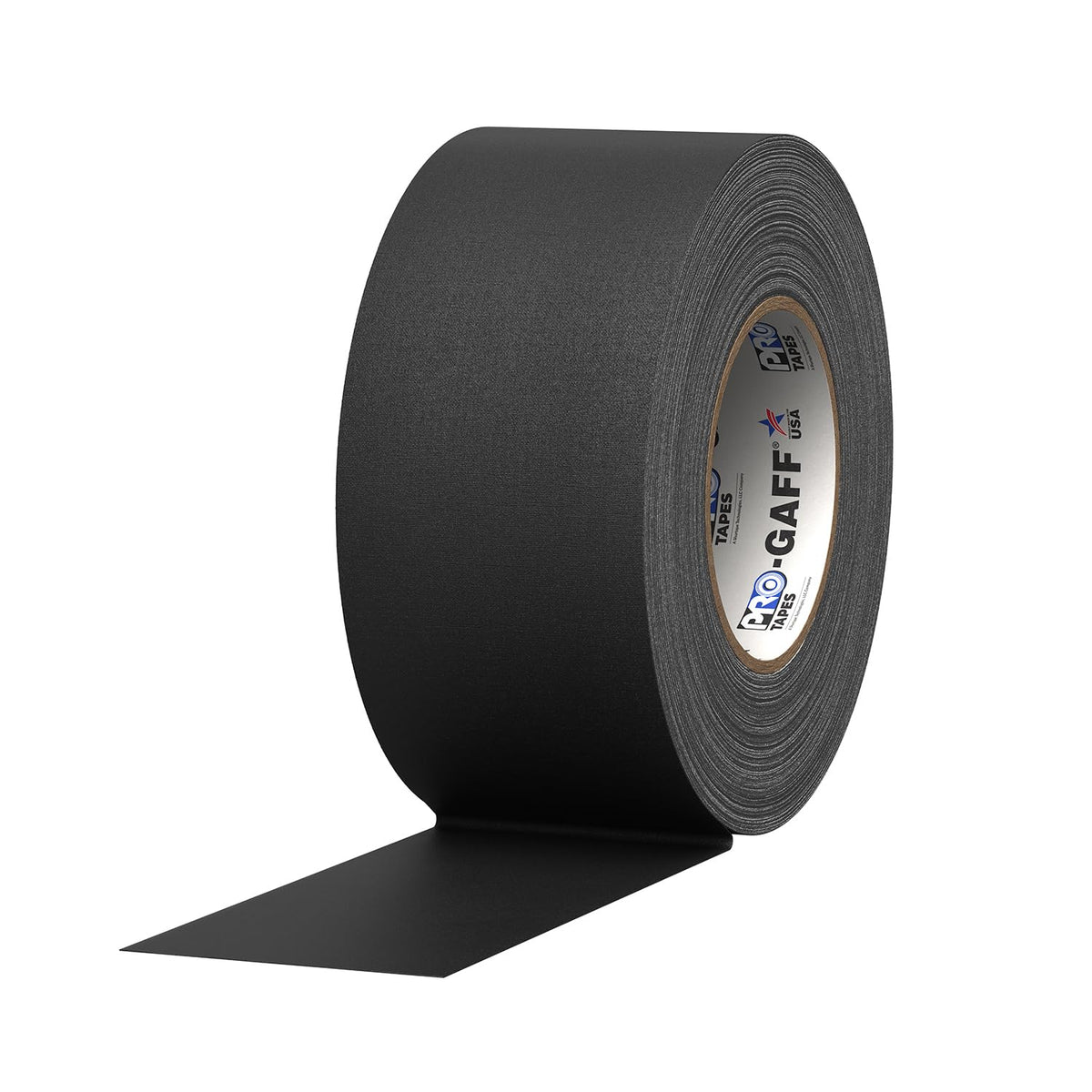 Tapes Pro Gaff Premium Matte Cloth Gaffer's Tape with Rubber Adhesive, 11 mils Thick, 55 yds Length, 3" Width, Black