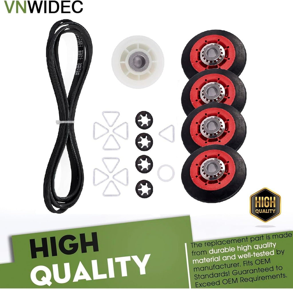 Dryer Repair Kit for Whirlpool YWED6120HC1 WED7120HW0 WED8600YW0