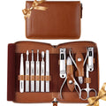 Manicure Set, 11 in 1 Professional Manicure Kit Nail Clippers Set Gifts for Fathers Husband Boyfriend,Stainless Steel