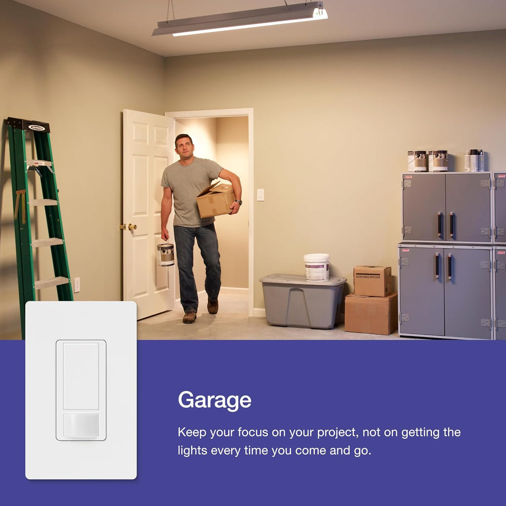 Lutron Motion Sensor Light Switch, 5 Amp 3-Way, for Lighting and Fans