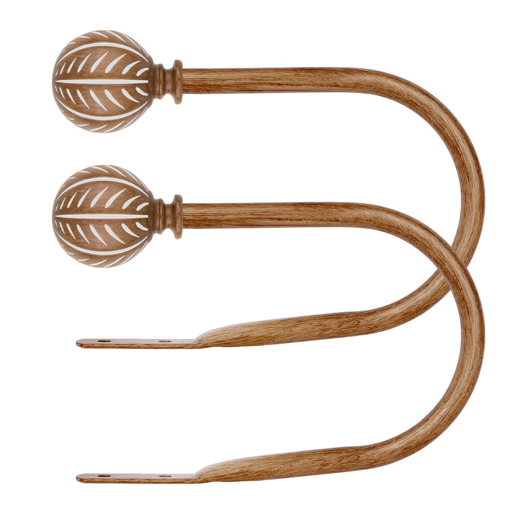 Wood Curtain Holdbacks 2pcs Big