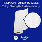 Sparkle Professional Series by Georgia-Pacific PRO 2-Ply Perforated Kitchen Paper Towel Rolls, Individually Wrapped