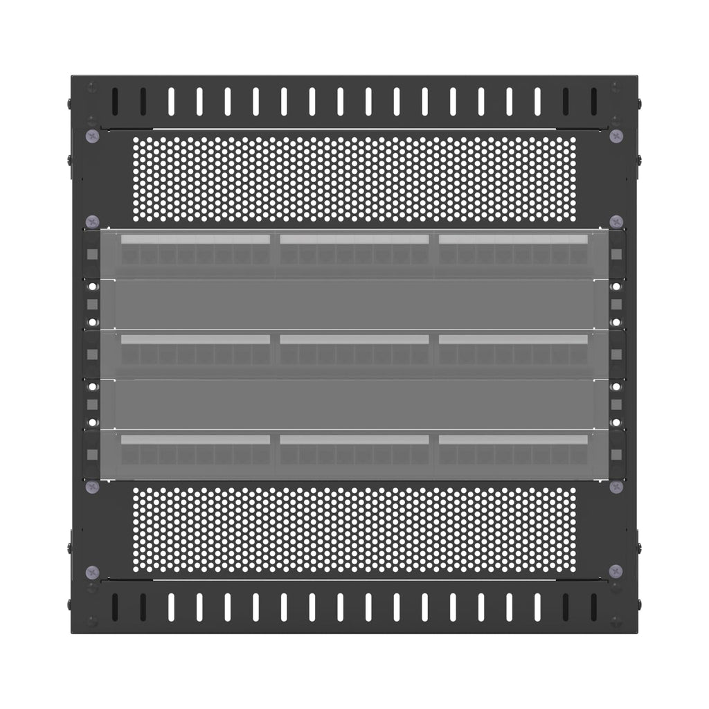 2 Pack 2U Vented Rack Mount Blank Panel - Metal