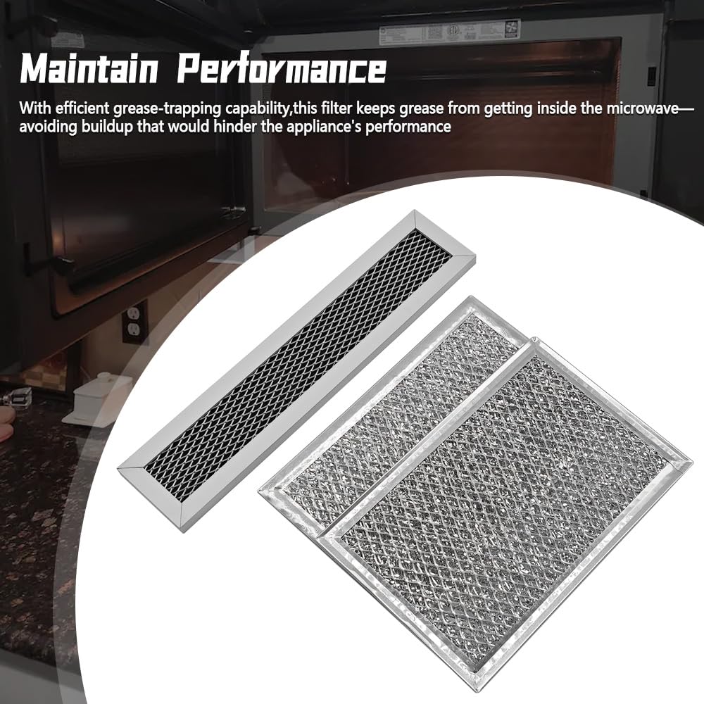 Microwave Charcoal Grease Filter Fit for GE PVM9005SJ1SS PVM9005SJ2SS