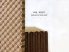 Bubble Cushioning Wrap Kraft Paper Moving Shipping Wrap, Fan-Folded Perforated Recyclable Alternative to Bubble Wrap