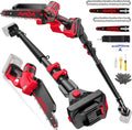 2-IN-1 Cordless 8-Inch Pole Saw & Chainsaw for Milwaukee M18 Battery - 1200W Brushless Motor, Total Reach of Max 15.9