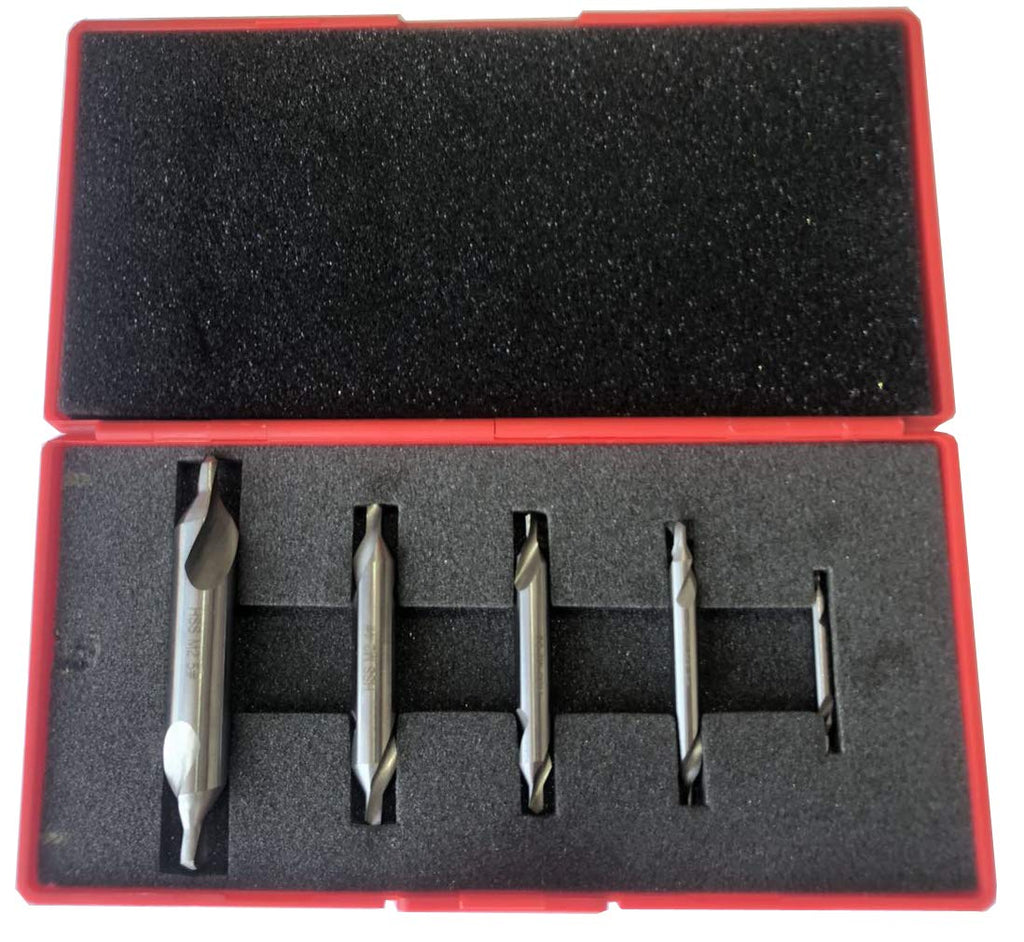 5PC M2HSS Combined Center Drills Countersinks