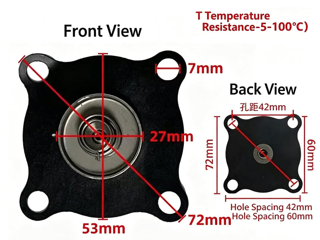1 pcs new Suitable for 2W160-15 2W Solenoid Valve diaphragms(0.5 inches)