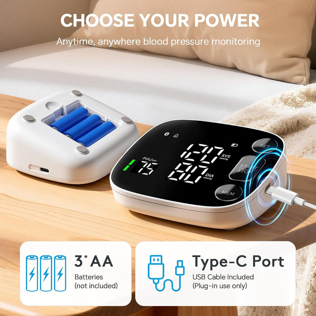 Blood Pressure Monitor Bluetooth Upper Arm BP Machine for Home Use