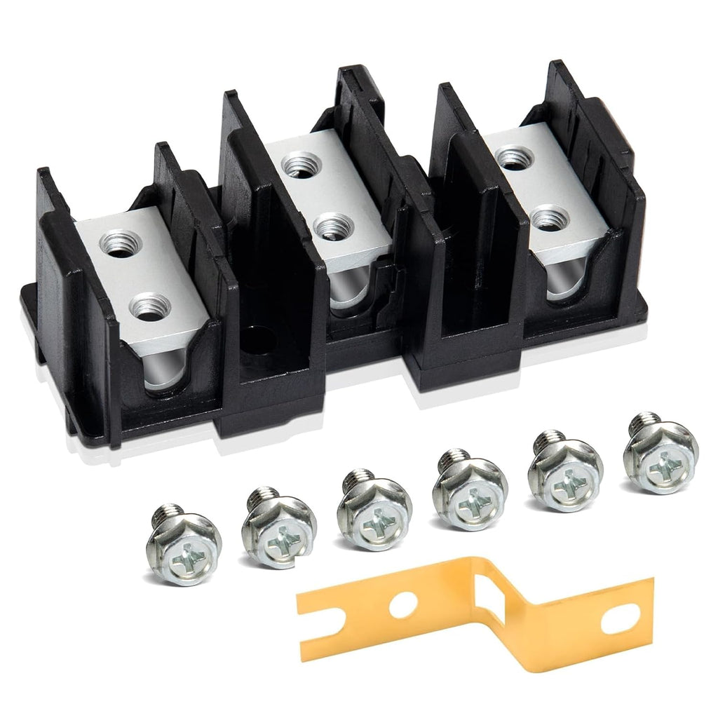 DG96-00173A Range Terminal Block Replacement Compatible with Samsung Electric Range/Stove/Ovens, DG65-00003A Terminal Block Replace AP5306090 3282643 WB17T10011, 600V 65A 3 Positions Dual Row