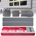 Ductless HVAC Mini Split Line Set Cover - Paintable Kit (Gray, 3" x 7.5 ft) | Protects mini split AC line sets from