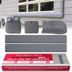 Ductless HVAC Mini Split Line Set Cover - Paintable Kit (Gray, 3" x 7.5 ft) | Protects mini split AC line sets from