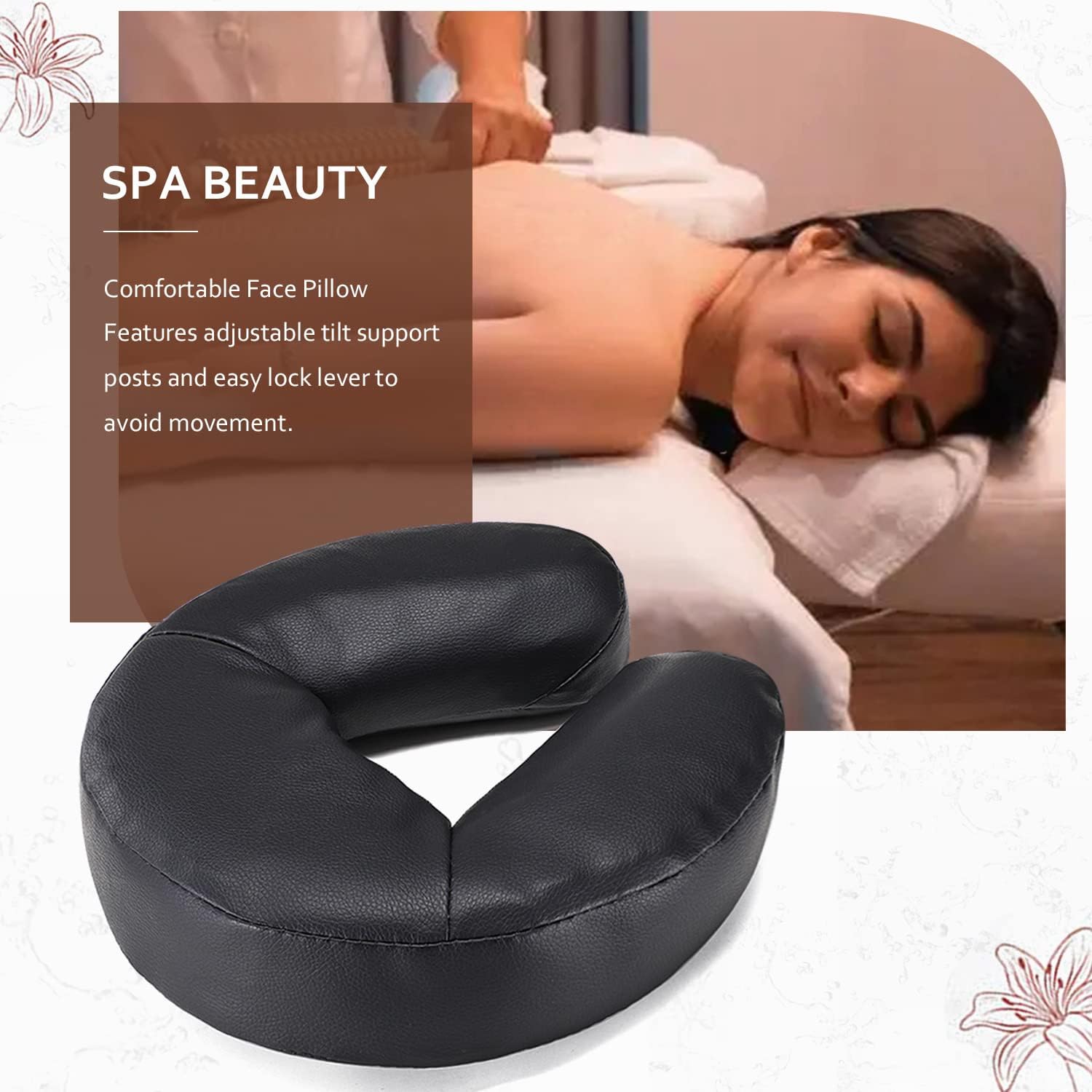 Massage Face Cradle Cushion, Universal Massage Face Pillow Head Neck Rest | Professional Massage Table Soft Memory