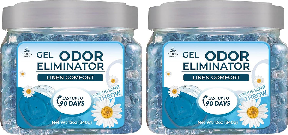 Gel Air Freshener - Odor Eliminator & Absorber - Linen Scent by Perfa