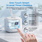 Ultrasonic Retainer Cleaner Machine, 48kHz Dental Ultrasonic Cleaner Care
