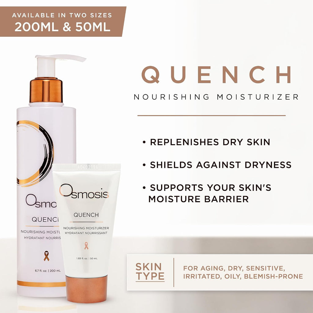 QUENCH Daily Hydrating Facial Moisturizer Face Lotion with Jojoba Oil, Shea Butter, and Hyaluronic Acid