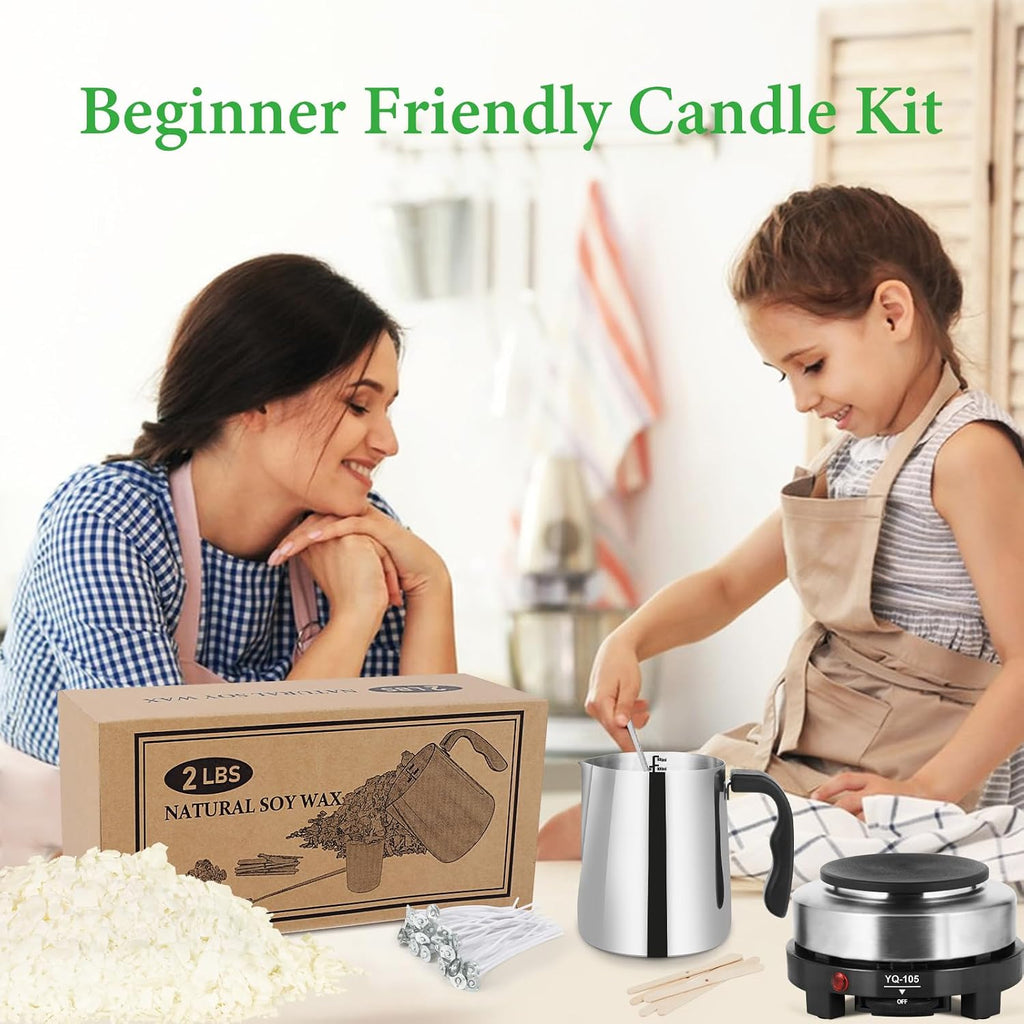 Candle Making Kit with Wax Melter,Candle Wax for Candle Making | DIY Candle Making Supplies for Adults