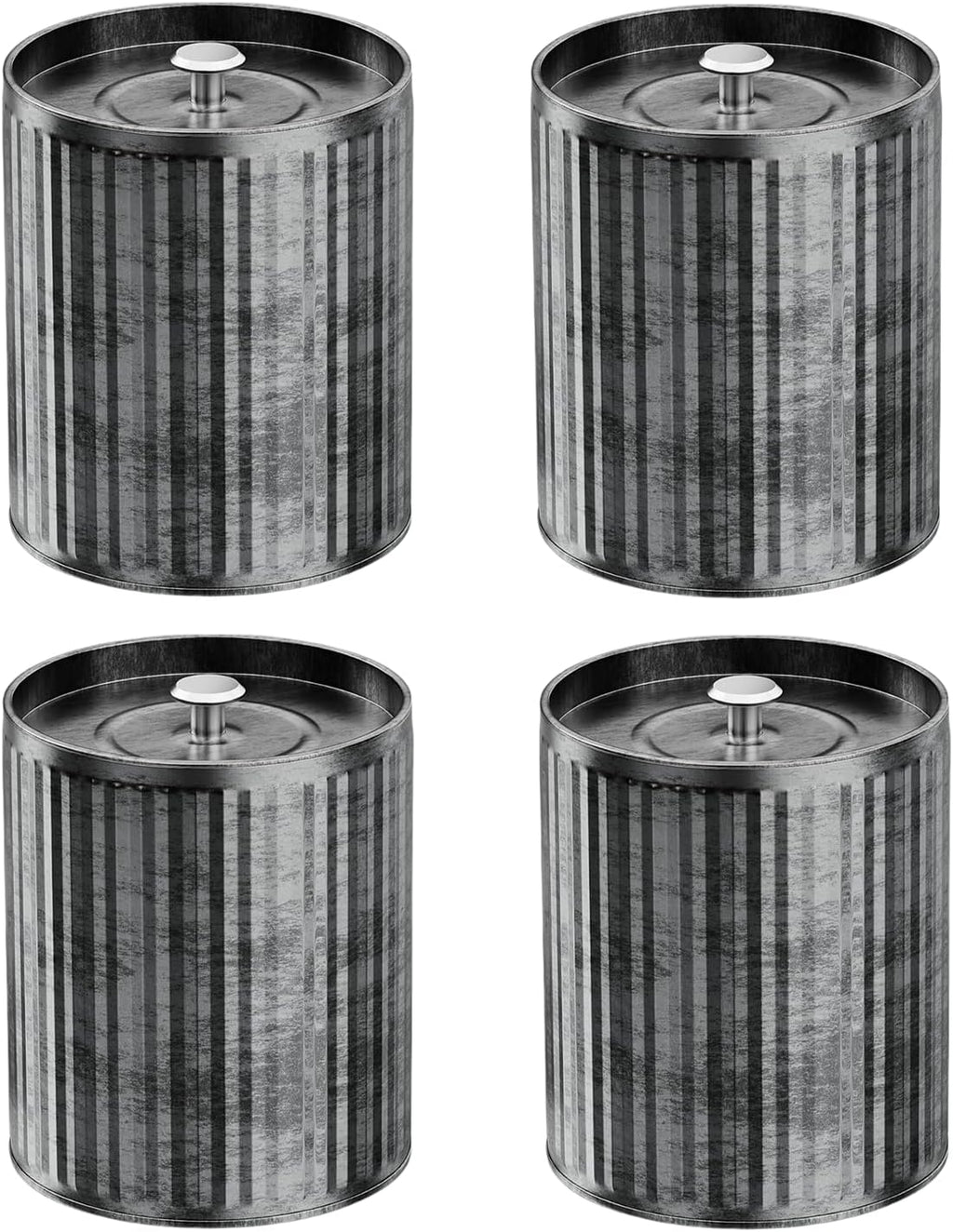 Thick 4 pcs 10oz Empty Candle Tins for Candle Making Vintage Style Candle Jars with Lid